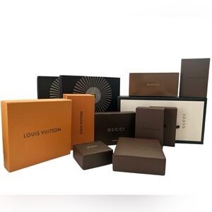 LUXURY Box or dust bag (various brands, styles, and sizes)